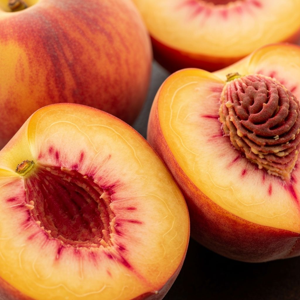 Melocotones cortados